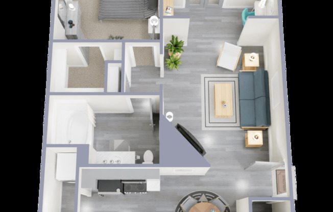 1 bed, 1 bath, 760 sqft, $1,460