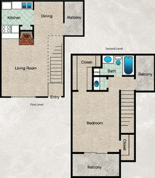 1 bed, 1 bath, 795 sqft, $1,333