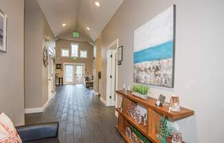 Stillwater clubhouse interior entry hallway