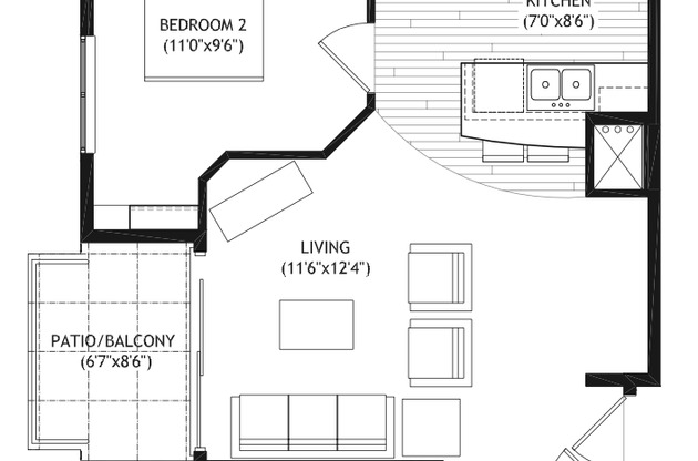 3 beds, 2 baths, 976 sqft, $4,800, Unit 903
