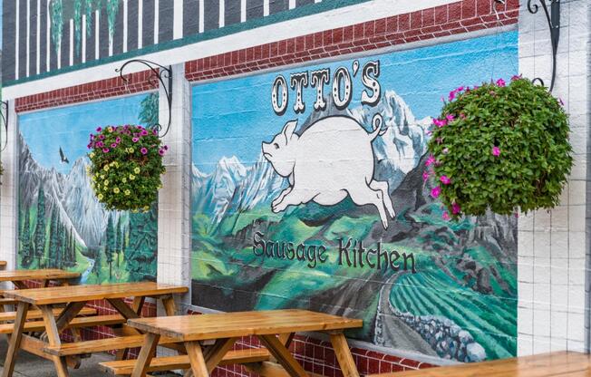 Satisfy your cravings just six blocks away at Otto’s Sausage Kitchen. Locals flock to this iconic spot for its delectable sausages, house-smoked meats, and gourmet deli offerings. 