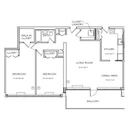 2 beds, 1 bath, 1,092 sqft, $2,429