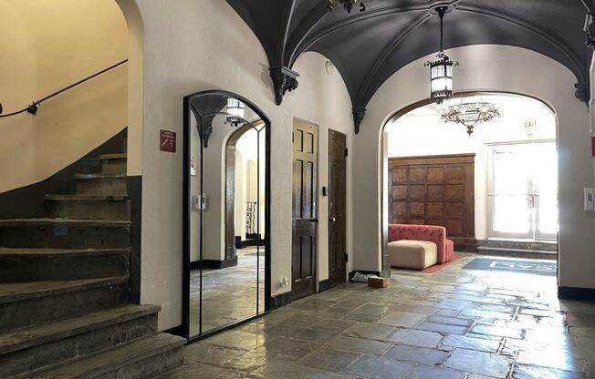 Controlled Entry Doors and Staircase at 1033 W Loyola, Illinois, 60626
