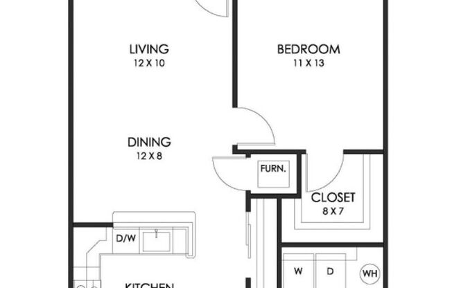 1 bed, 1 bath, 700 sqft, $1,206, Unit 572-201