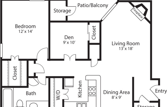 1 bed, 1 bath, 887 sqft, $2,535, Unit 1720