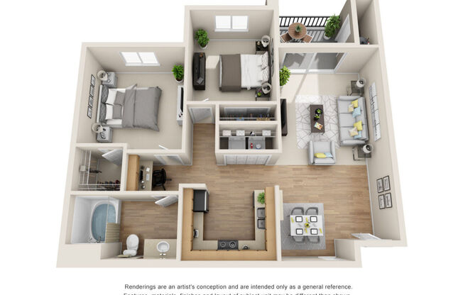2 beds, 1 bath, 895 sqft, $2,783
