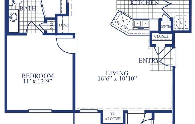 1 bed, 1 bath, 702 sqft, $1,357, Unit 08306