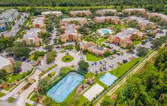 Aerial View of Mission Club Apartments in Orlando, FL