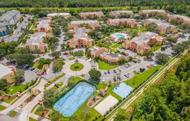 Aerial View of Mission Club Apartments in Orlando, FL