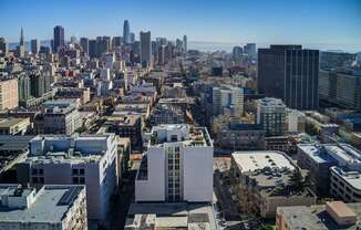 Aerial view of Vance roof top in San Francisco, CA.