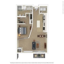 1 bed, 1 bath, 987 sqft, $1,959