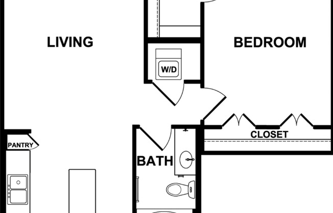 1 bed, 1 bath, 843 sqft, $1,430, Unit 1429