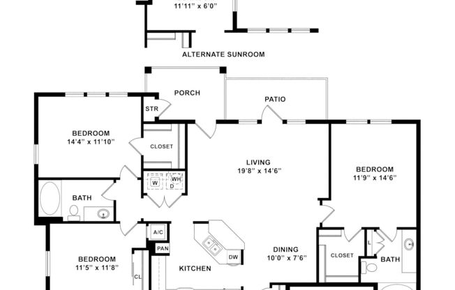 3 beds, 2 baths, 1,376 sqft, $2,289