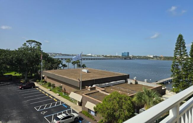 Fantastic views from this condo on the river