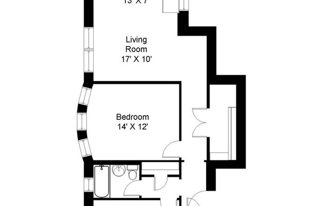 2 beds, 1 bath, 850 sqft, $1,850, Unit 2000-2C