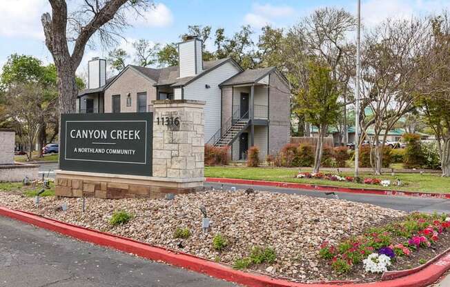 Entrance to community at Canyon Creek, Texas, 78759