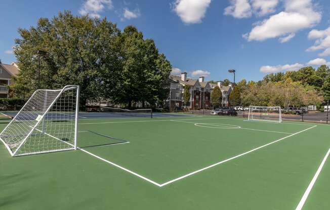 the tennis courts at Roswell Village, Roswell, Georgia
