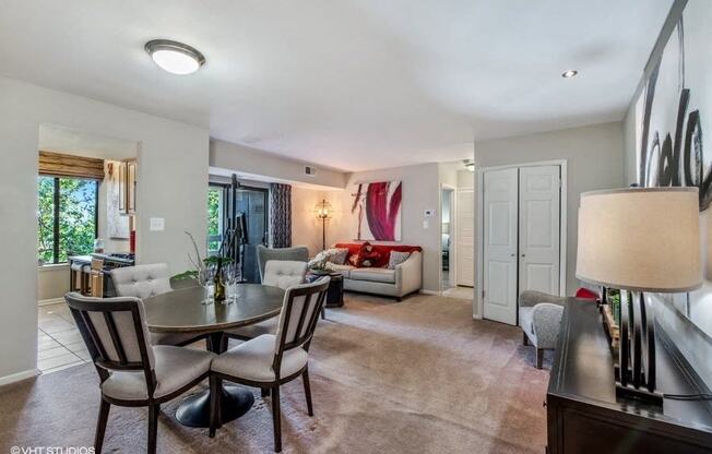 Separate Dining Area Off Living Room at Brookland Ridge Apartments, Washington, Washington