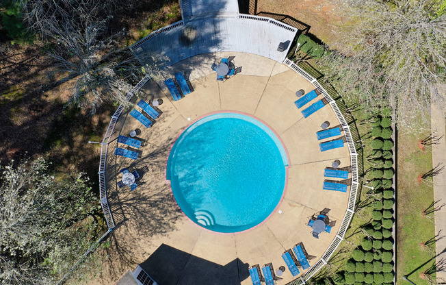 Northwood Place Apartments Meridian MS Pool Aerial View