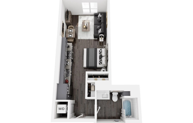 Studio, 1 bath, 532 sqft, $2,193