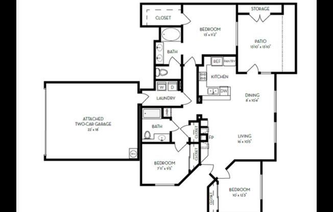 3 beds, 2 baths, 1,353 sqft, $5,085