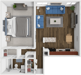 1 bed, 1 bath, 720 sqft, $1,064