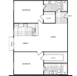 2 beds, 2 baths, 1,150 sqft, $3,238