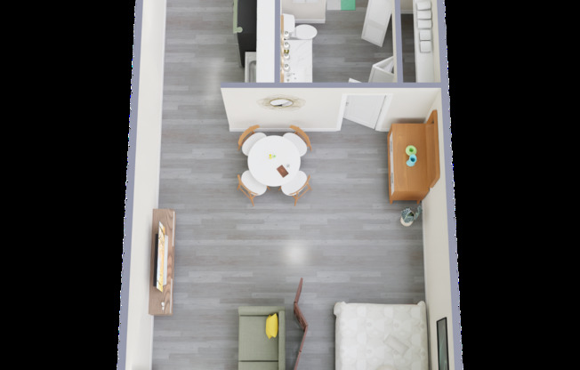 Studio, 1 bath, 350 sqft, $799, Unit 402
