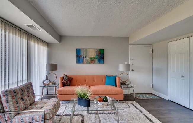 Modern Living Room at River Pointe Apartments, ZPM, Maryland