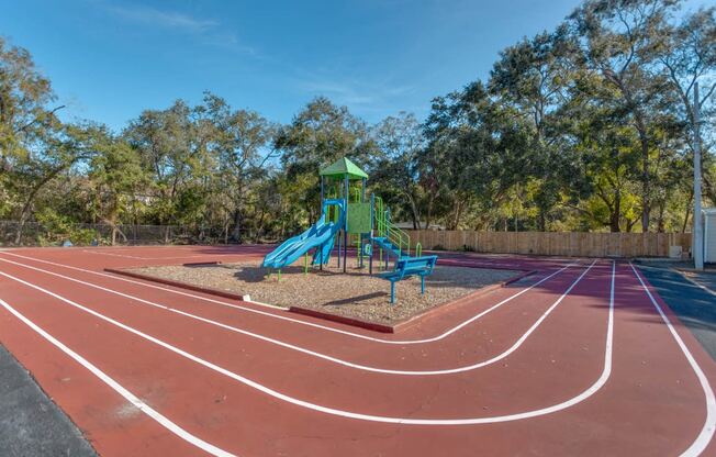 Belara Lakes Apartments in Tampa Florida photo of running track and playground