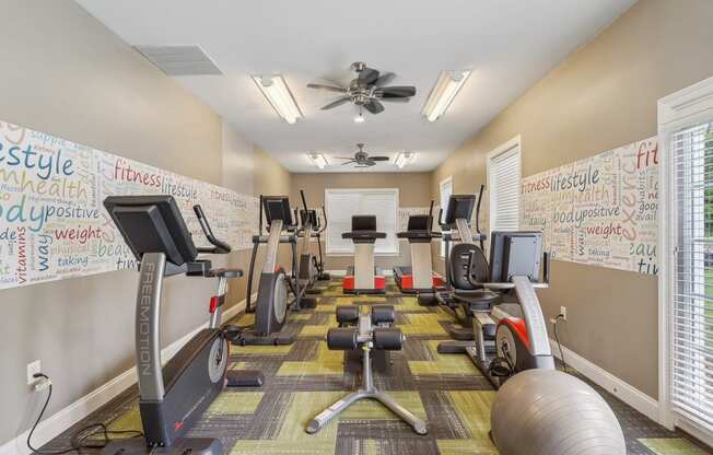 our state of the art gym is equipped with cardio machines and weights