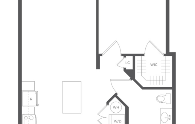 1 bed, 1 bath, 736 sqft, $2,880
