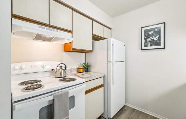 Kitchen at Eastwood Village Apartments in Clinton Township