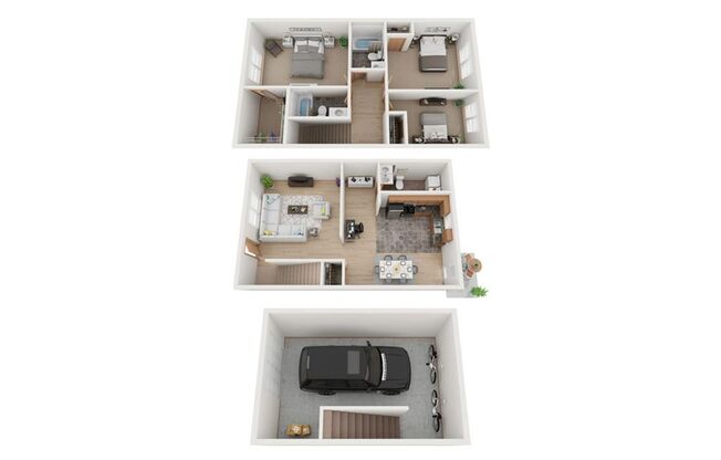 3 beds, 2.5 baths, 1,440 sqft, $1,535, Unit 12GER4