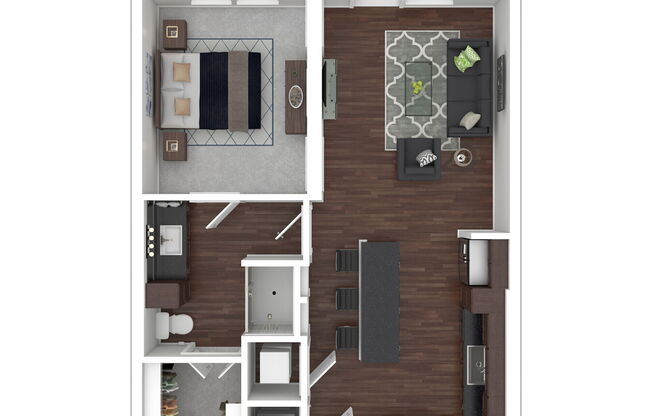 1 bed, 1 bath, 713 sqft, $1,415