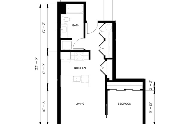 1 bed, 1 bath, 600 sqft, $2,850, Unit 508
