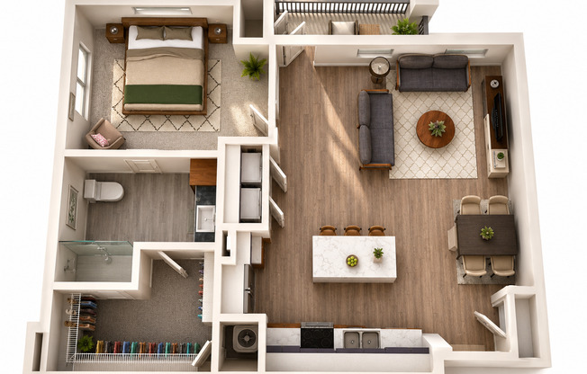 1 bed, 1 bath, 826 sqft, $1,350, Unit Building B-1106