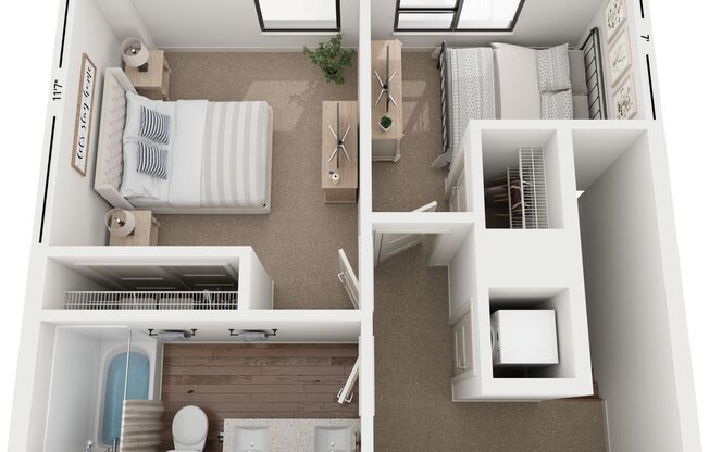 2 beds, 1.5 baths, 1,106 sqft, $2,315, Unit 110