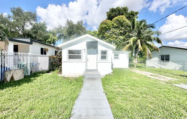 Renovated 3 bed/2 baths house, gated, centrally located in Miami!