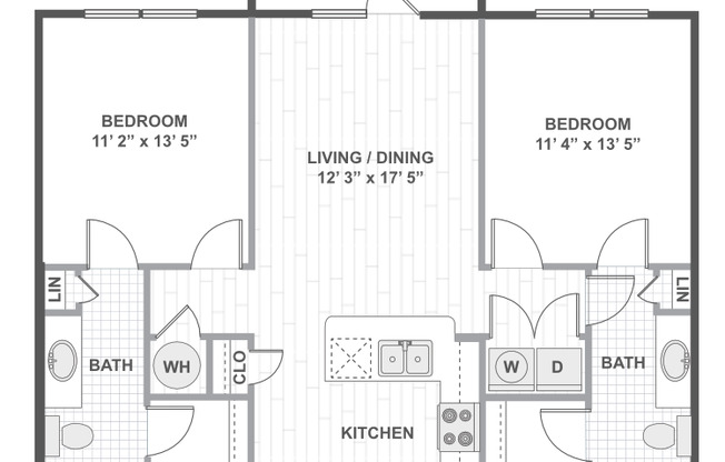 2 beds, 2 baths, 1,044 sqft, $1,965