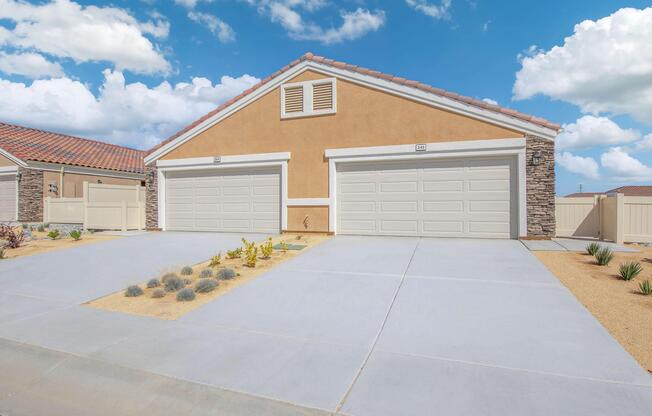 a small house in a parking lot