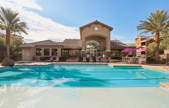 Pool Area with BBQ Grills and Eating Bar