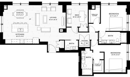 2 beds, 2.5 baths, 1,730 sqft, $3,995