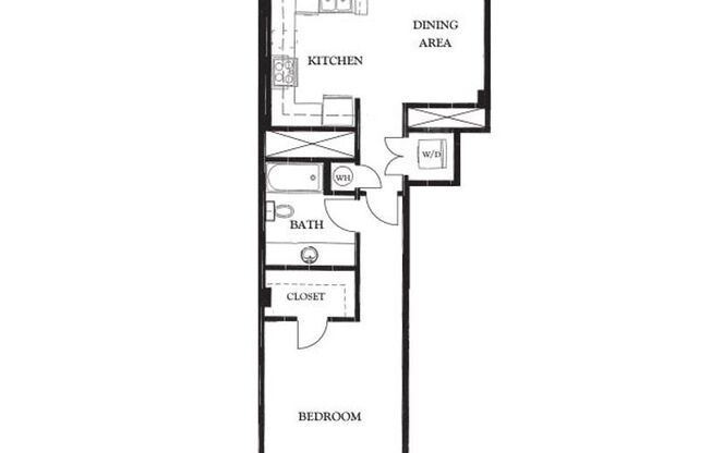 1 bed, 1 bath, 960 sqft, $4,400