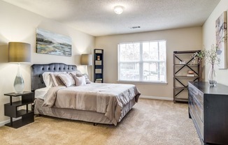 Ashford at Spring Lake apartments in Atlanta Georgia photo of bedroom with large window