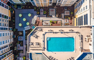 Pool Aerial View at City View, Orlando, FL, 32805
