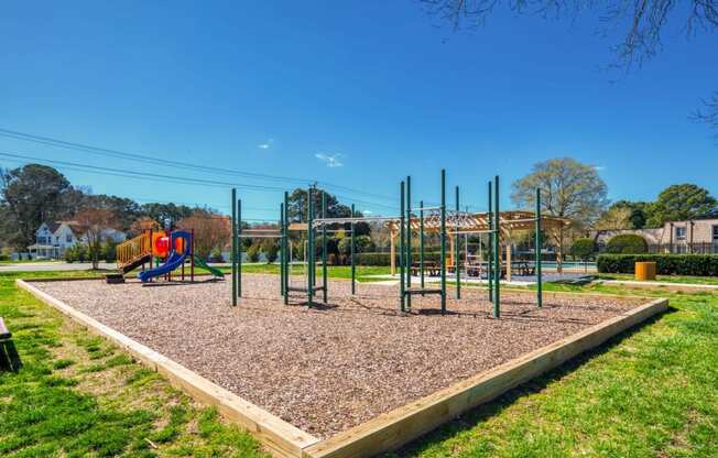 the playground at the preserve at ballantyne commons  at Bayville Apartments, Virginia Beach, VA, 23455