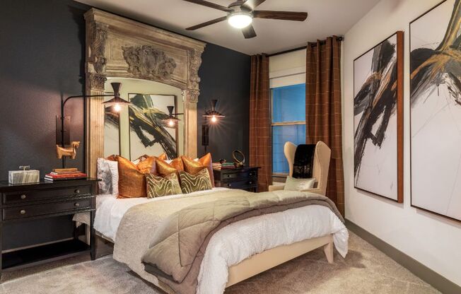 bedroom space in our luxury west dallas apartments