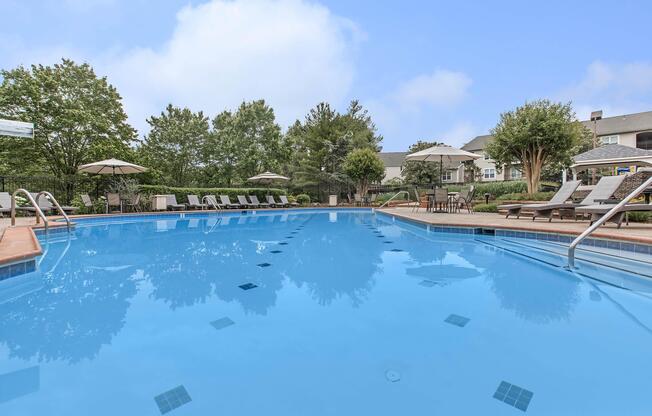 a large pool of water