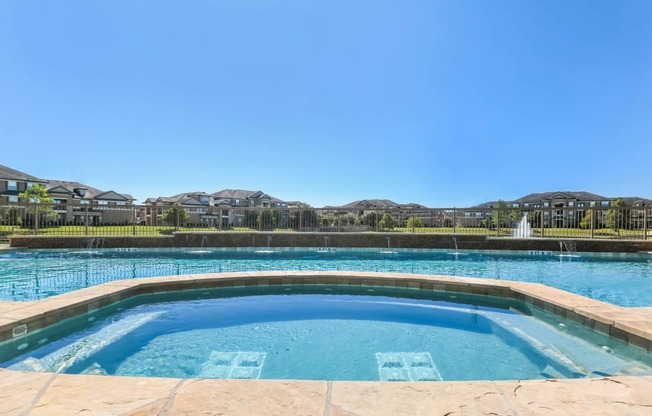 Falls at Copper Lake apartments swimming pool